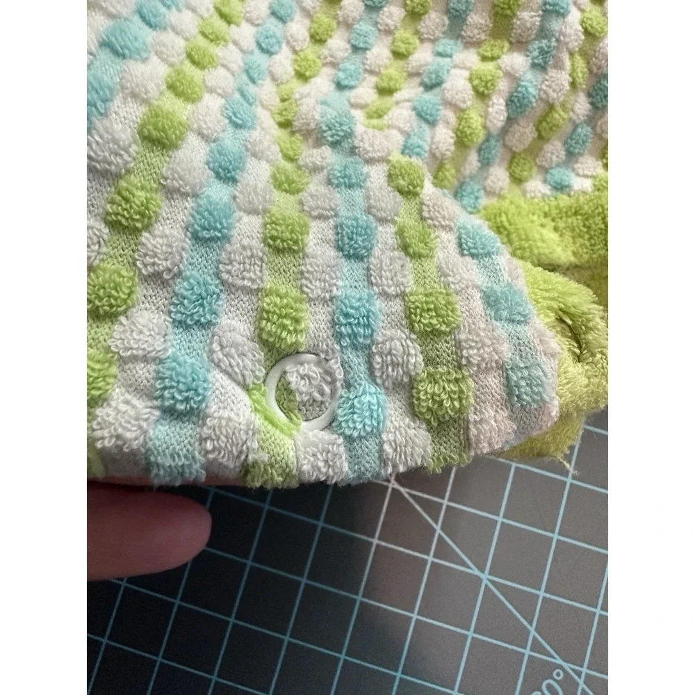 Vintage Baby Carters Terry cloth Green And Blue  19-30mo 27-31 Pounds